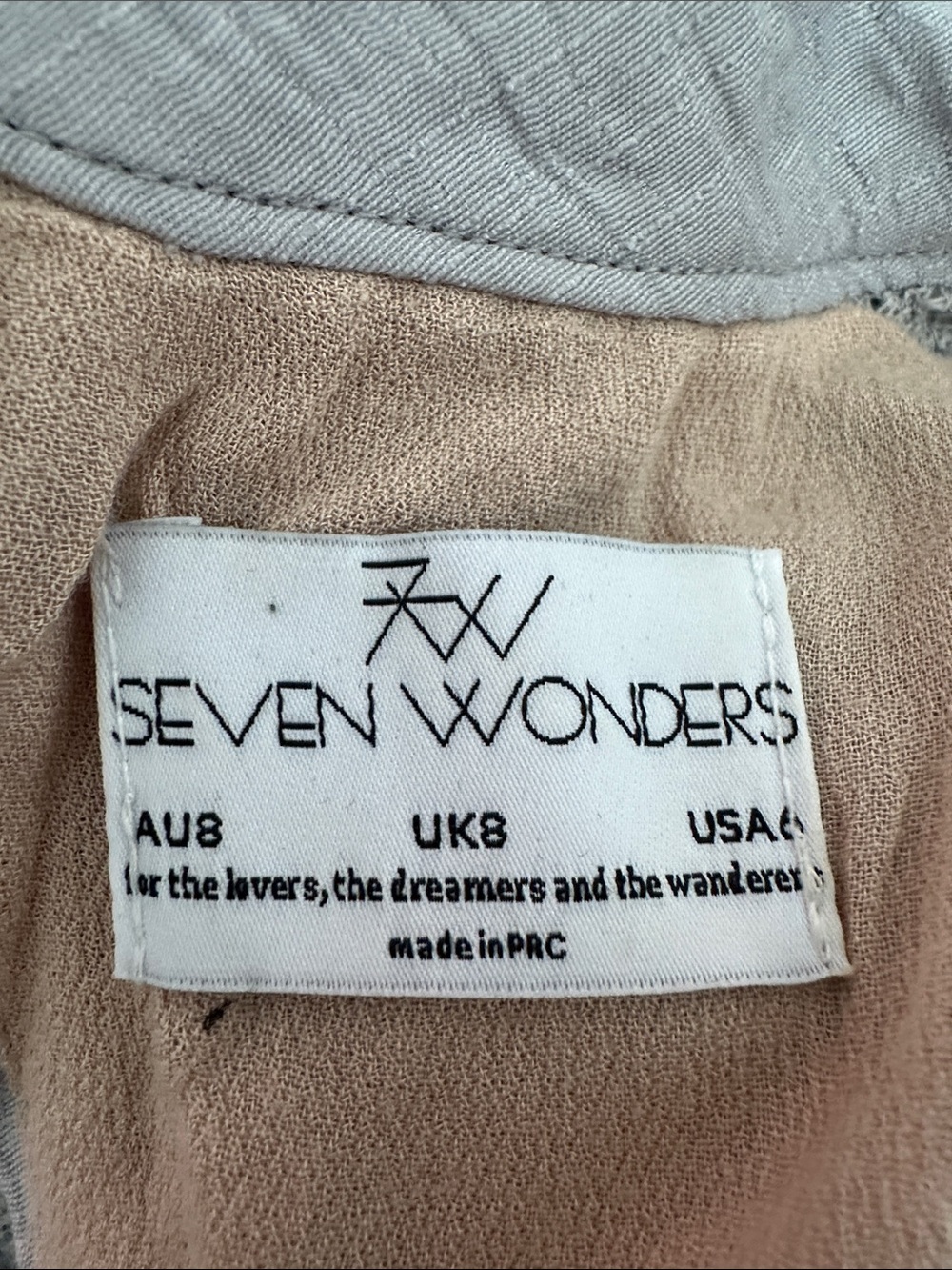 Seven Wonders Gray Lace Tie Dress - Picture 7 of 8